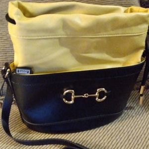 Gucci Horsebit 1955 Leather Bucket Bag, Black